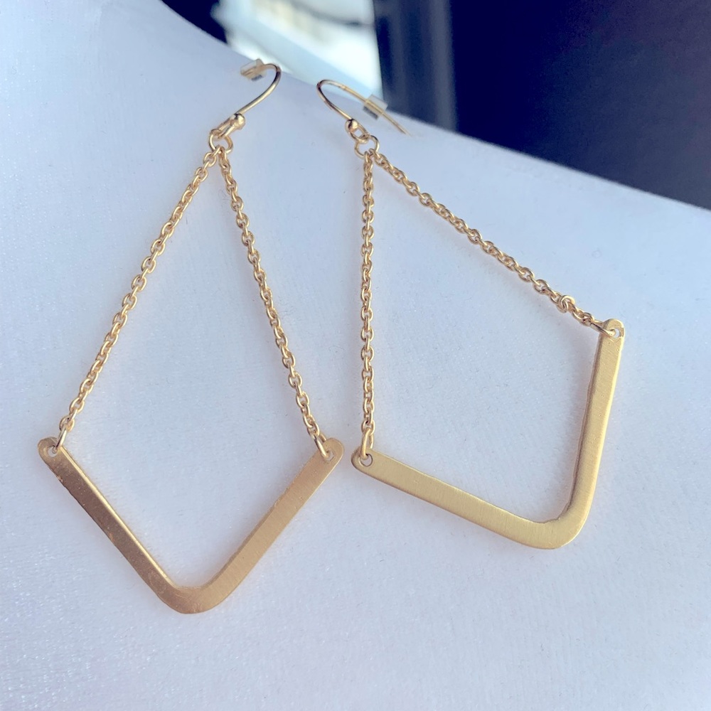 Gold tone earrings